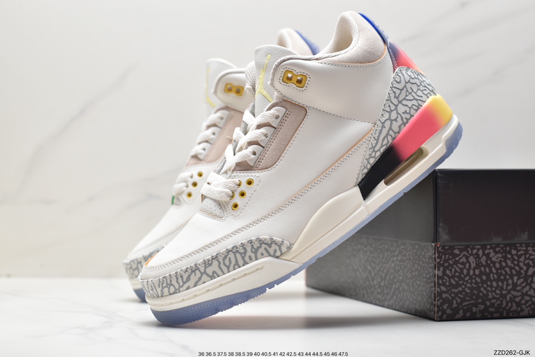 250 J. Balvin x Air Jordan 3 Retro 渐变彩虹 FN0344-901