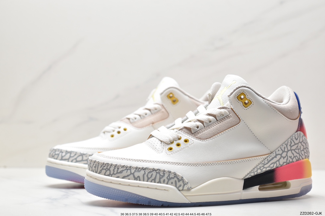 250 J. Balvin x Air Jordan 3 Retro 渐变彩虹 FN0344-901
