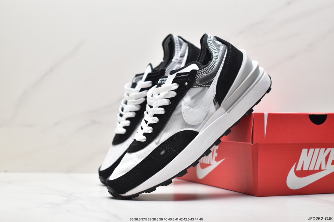 170 耐克NK Waffle One Summit White Bx.华夫网面透气休闲跑步鞋 DD8014-004