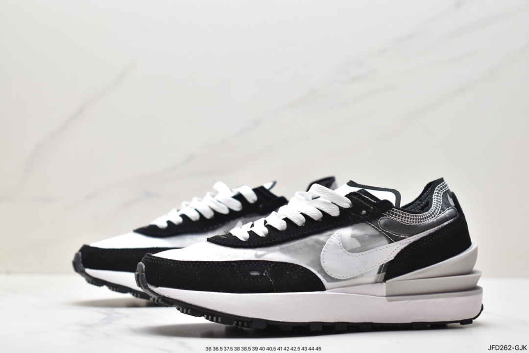 170 耐克NK Waffle One Summit White Bx.华夫网面透气休闲跑步鞋 DD8014-004