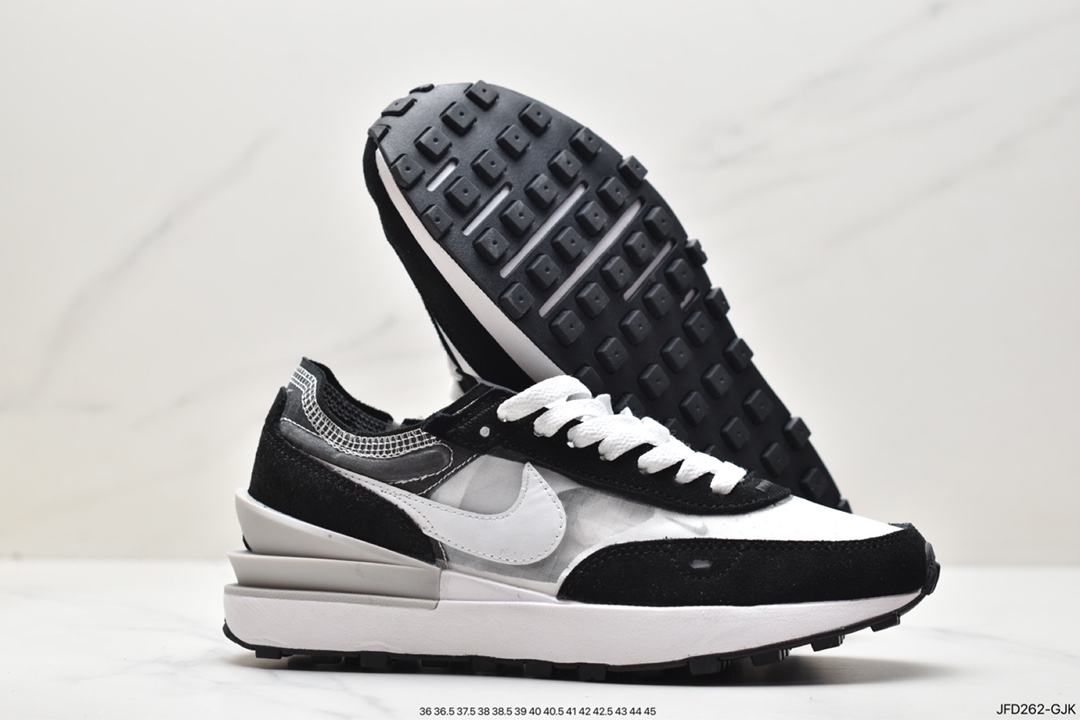 170 耐克NK Waffle One Summit White Bx.华夫网面透气休闲跑步鞋 DD8014-004