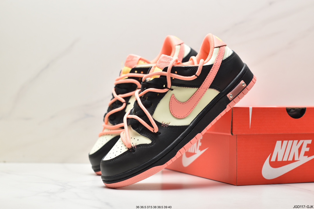 180 Nike SB Dunk Low”Green/Beige”绑绳解构风 系列低帮休闲运动滑板板鞋 DJ5318-640