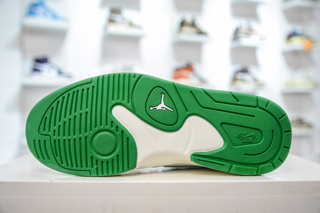 220 纯原 Air Jordan Stadium 90 白绿复古耐磨低帮休闲跑步鞋 DX4397-103