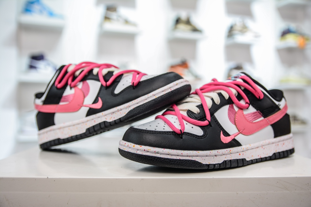 240 R Nike Dunk 三勾解构抽绳绑带 粉色火焰 怦然心动 FD4623-131