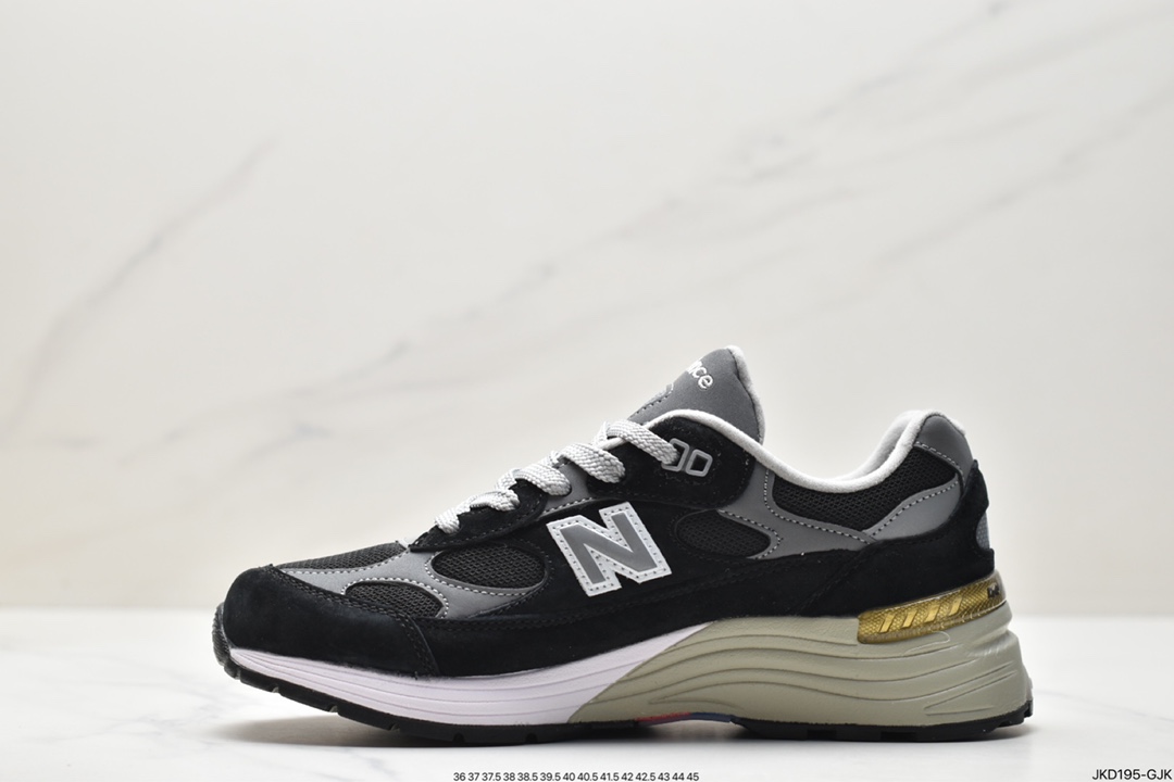 跑步鞋, 新百伦, New Balance NB 992, New Balance, M992GG - 新百伦 New Balance NB 992 防滑透气 低帮 运动跑步鞋 男女同款 黑色 M992GG