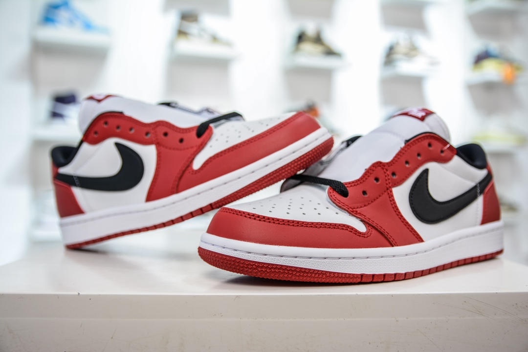320 DG版东莞原渠道 高端好货 Air Jordan 1 Low OG 系列 芝加哥配色 705329-600