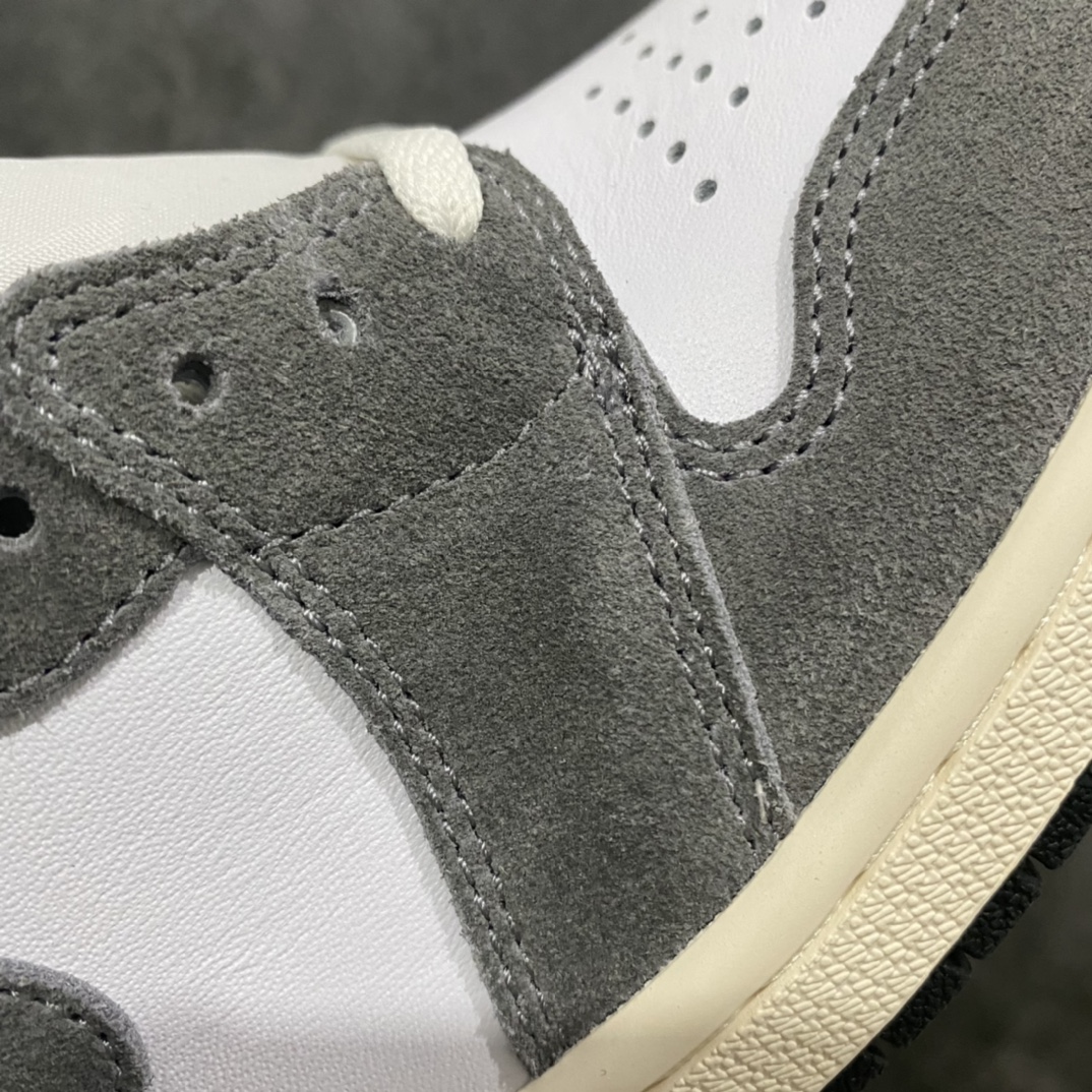 图片[3]-【DY纯原】Air Jordan 1 High \”Washed Heritage\” AJ1水洗灰 货号：DZ5485-051 全鞋电脑针车 精确间距匹配 采用头层皮革鞋面材质 用料绝不含糊 全方位比对原鞋皮料全程玻璃冲刀 冲裁 清洁度完美 漏斗收腰 底线拉帮 LOGO立体 配件齐全 市场第一梯队品质 尺码：40 40.5 41 42 42.5 43 44 44.5 45 46 47.5-选品中心