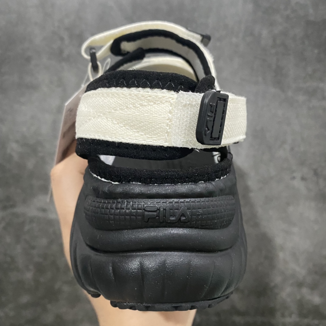 180 【】斐乐Fila FUSION Conch Mask Sandal 海螺系列厚底老爹风魔术贴镂空休闲运动慢凉鞋