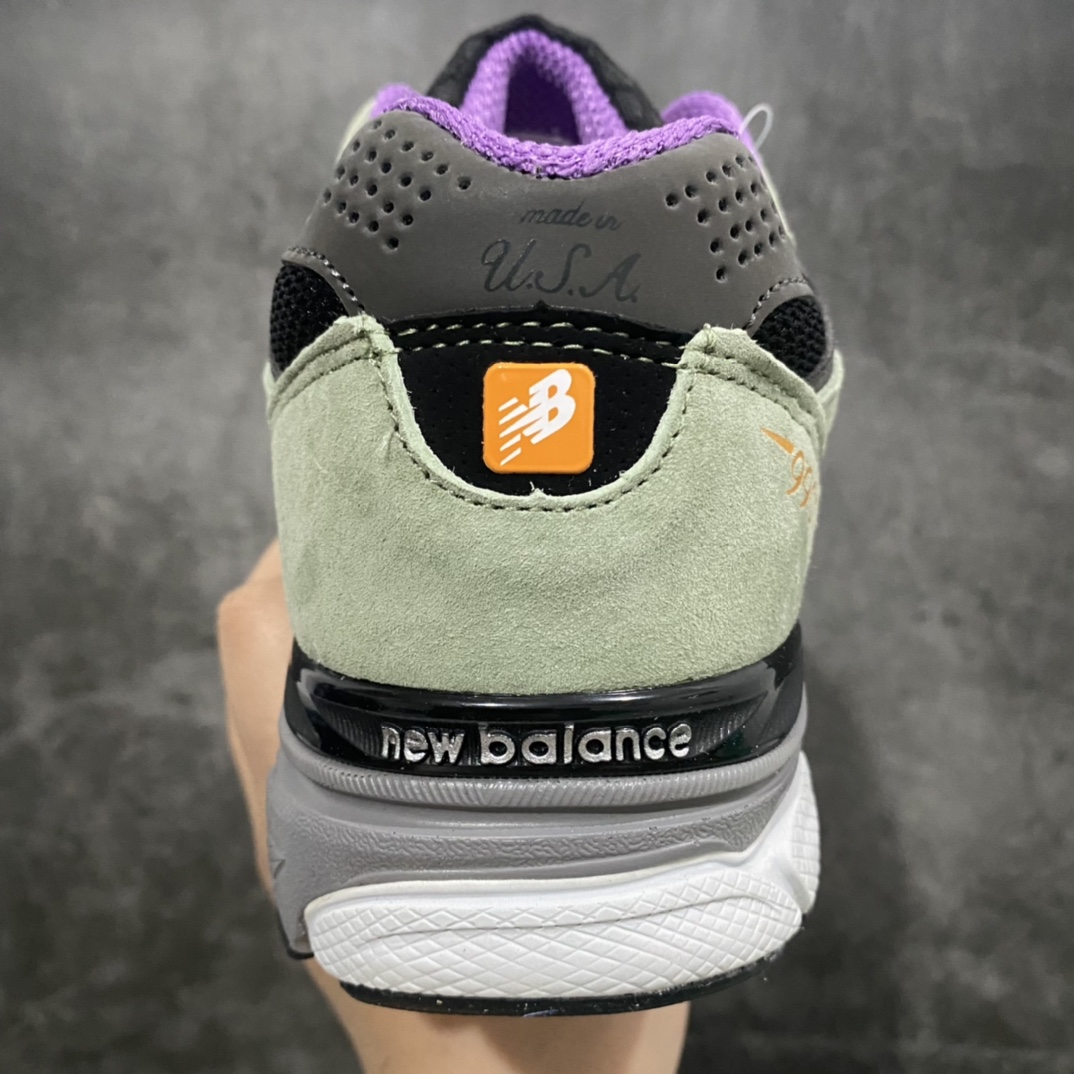 260 【K版纯原】New Balance Teddy Made系列 新百伦NB990V3 联名军绿色第三代总统复古慢跑鞋