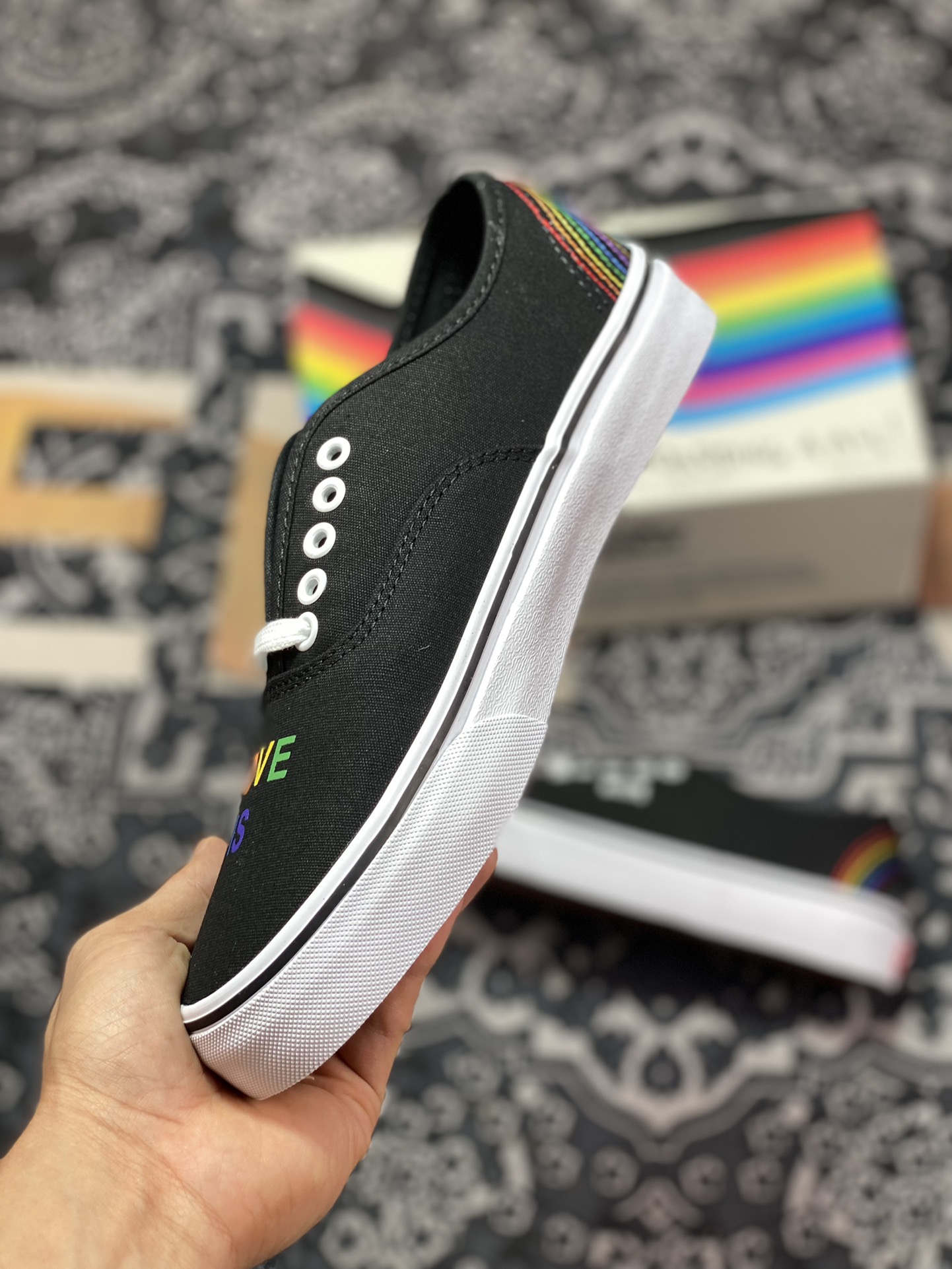 ”Love Wins” by Vans Authentic Rainbow Series Vans Classics VN000EE3RNC