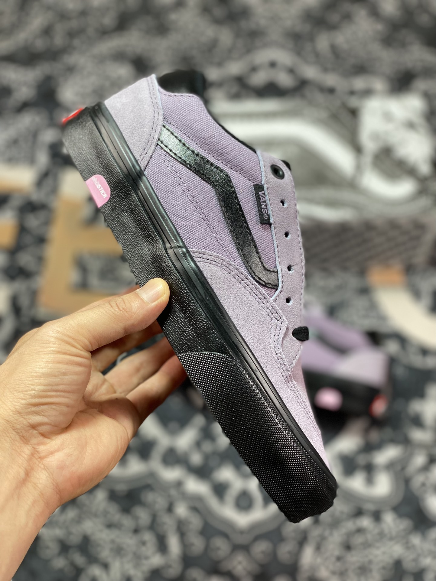 Vans Skate Rowan Pro Dark Night Black Purple Classic Versatile