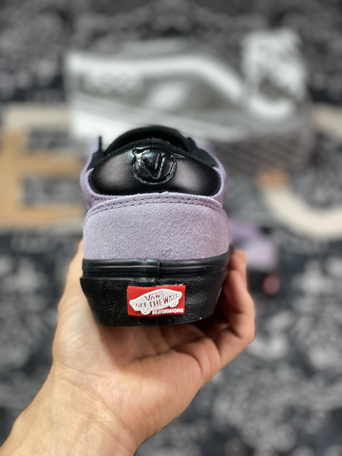 Vans Skate Rowan Pro Dark Night Black Purple Classic Versatile