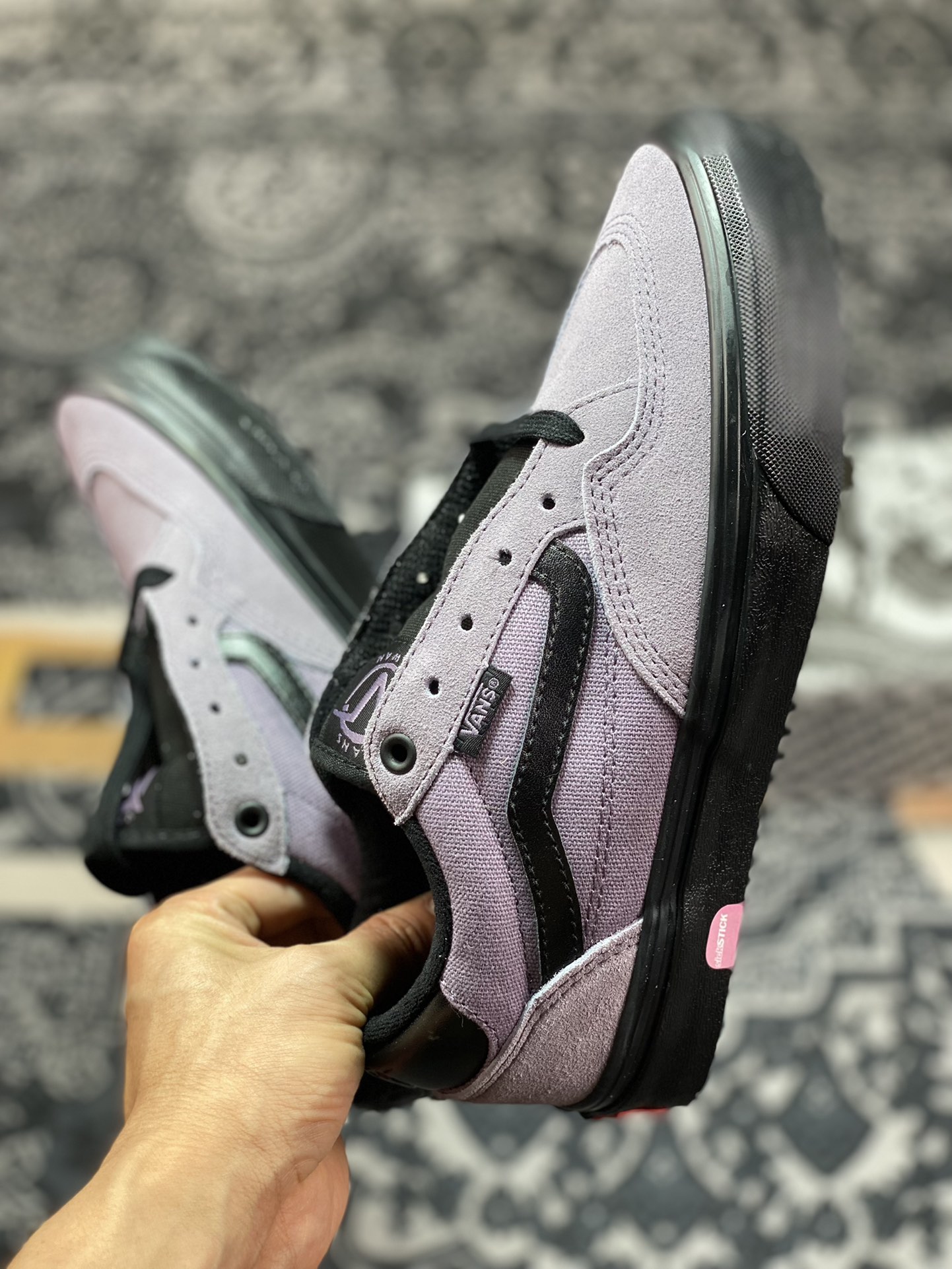 Vans Skate Rowan Pro Dark Night Black Purple Classic Versatile