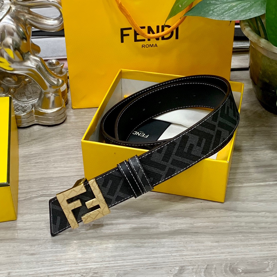 FENDI芬迪专柜同款宽4.0CM双