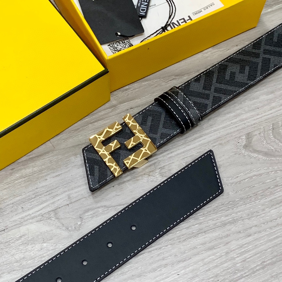 FENDI芬迪专柜同款宽4.0CM双