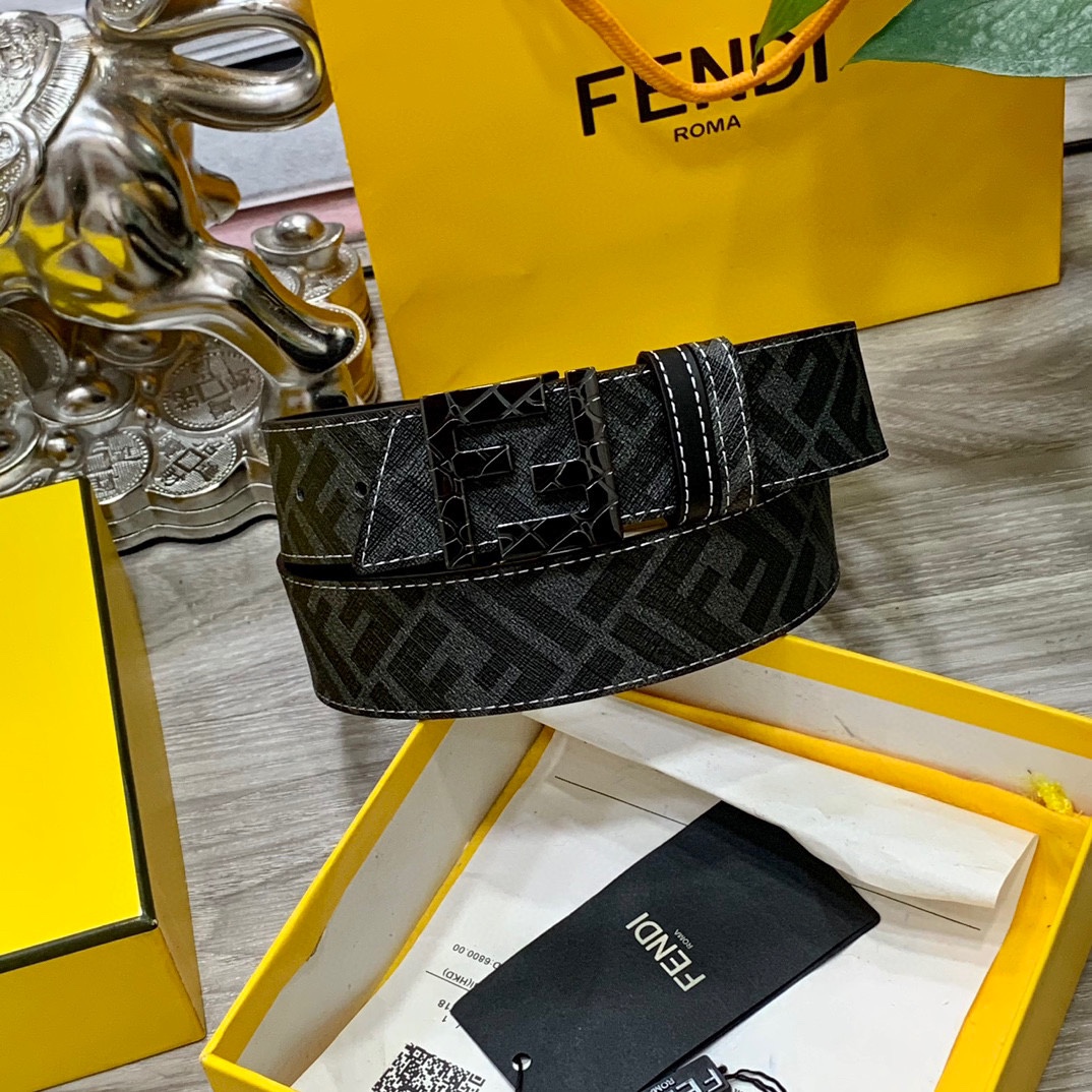 FENDI芬迪专柜同款宽4.0CM双