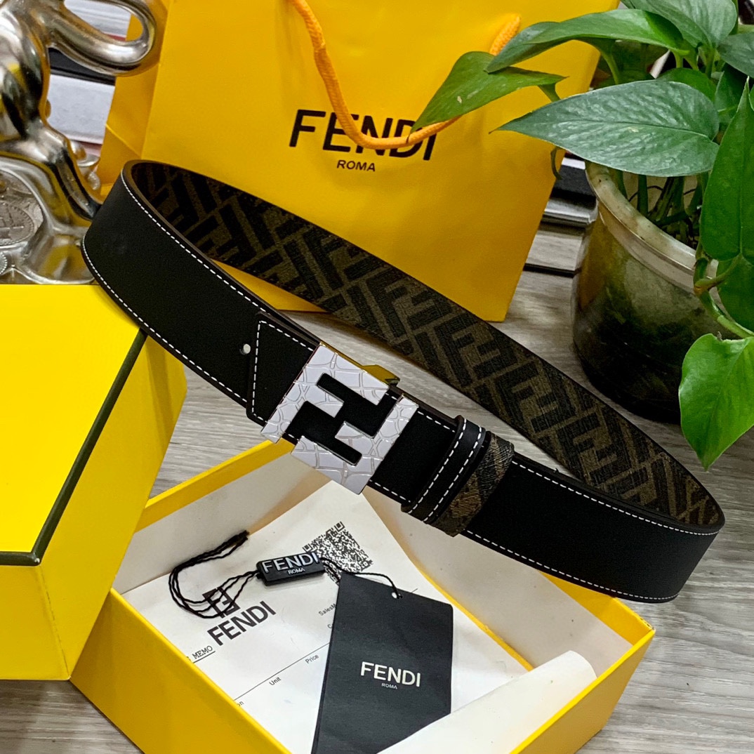 FENDI芬迪专柜同款宽4.0CM双
