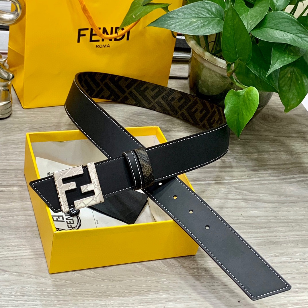 FENDI芬迪专柜同款宽4.0CM双