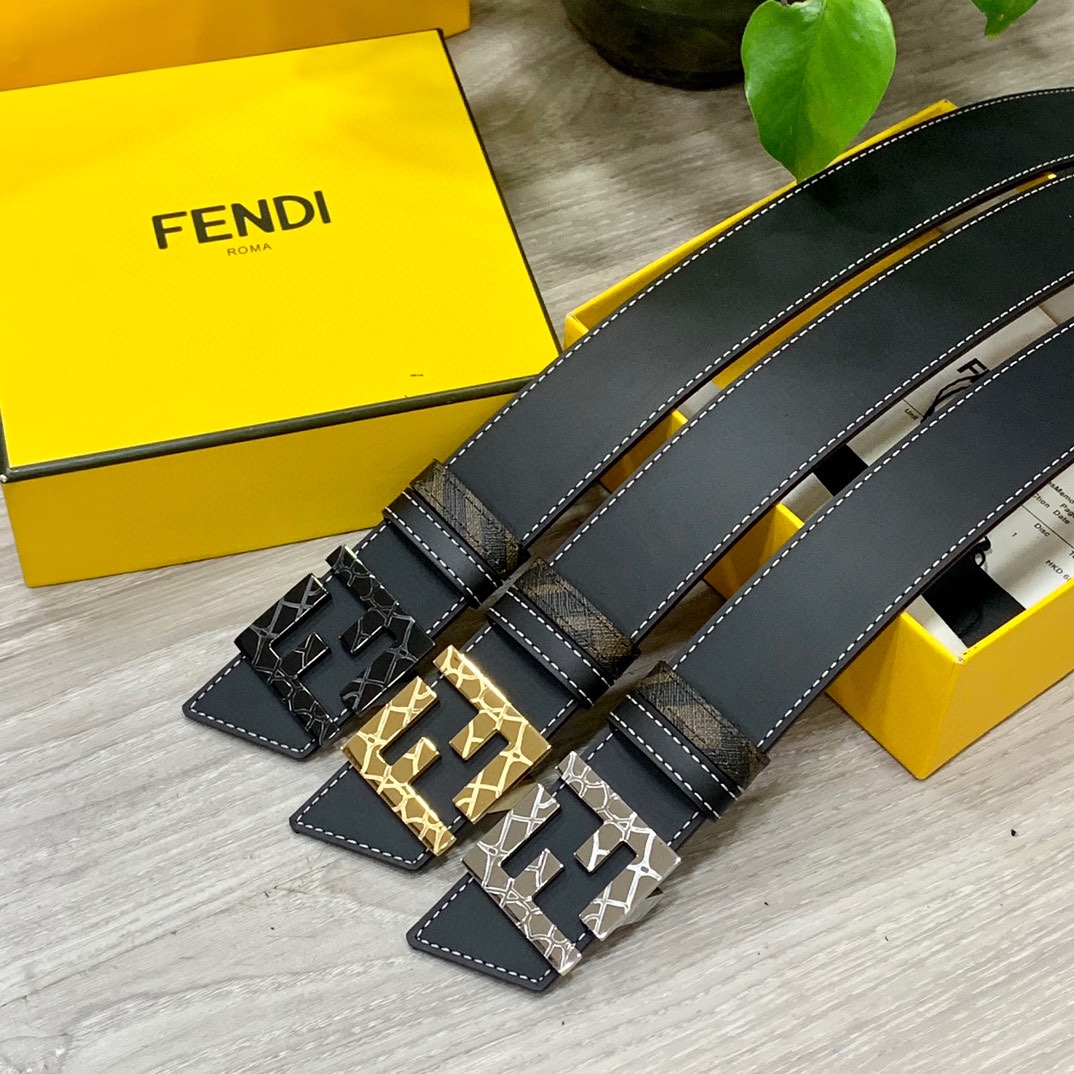 FENDI芬迪专柜同款宽4.0CM双