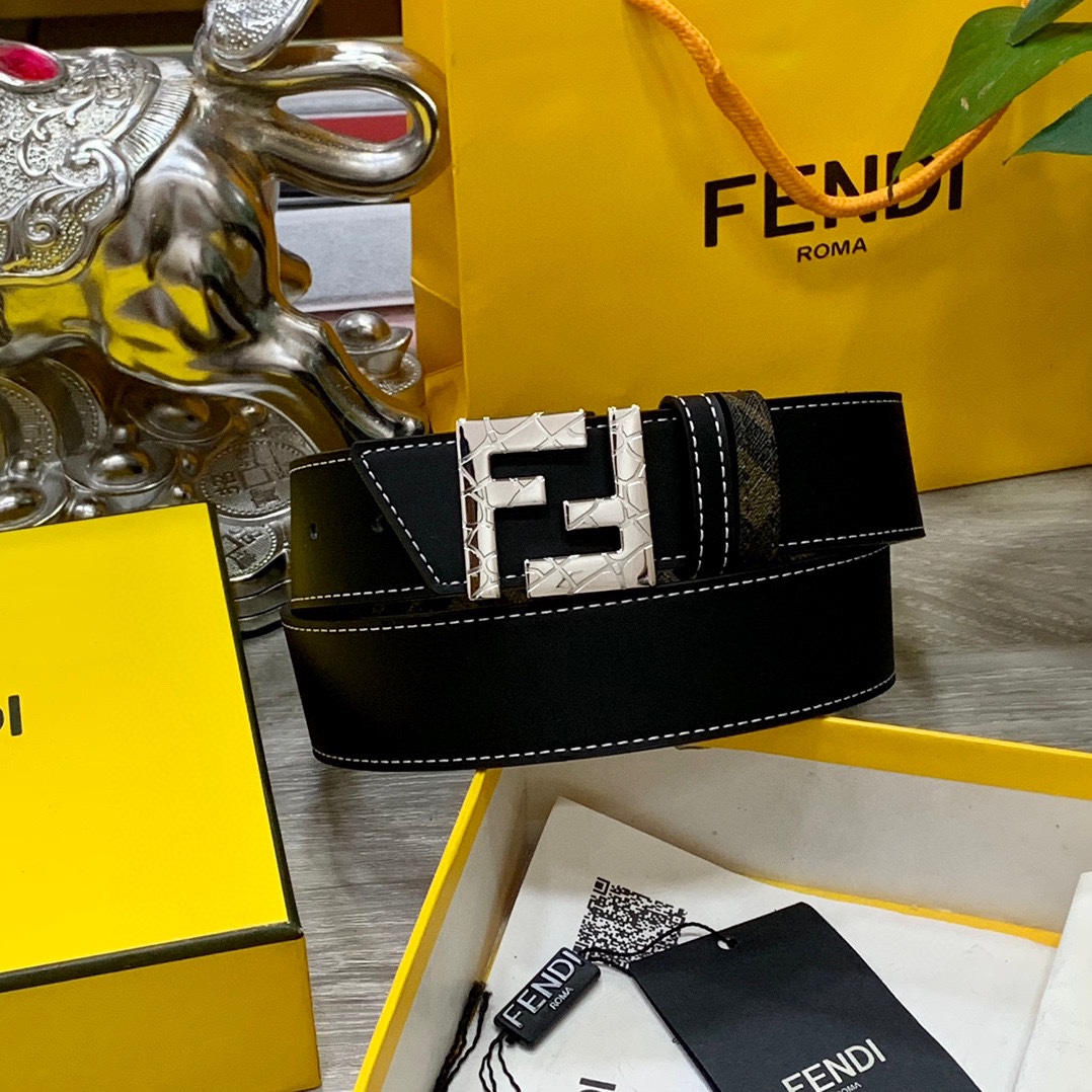 FENDI芬迪专柜同款宽4.0CM双