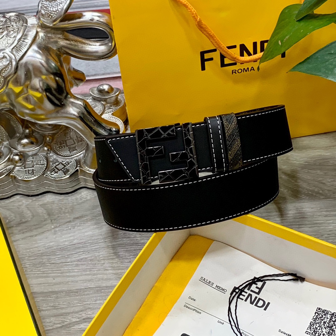 FENDI芬迪专柜同款宽4.0CM双