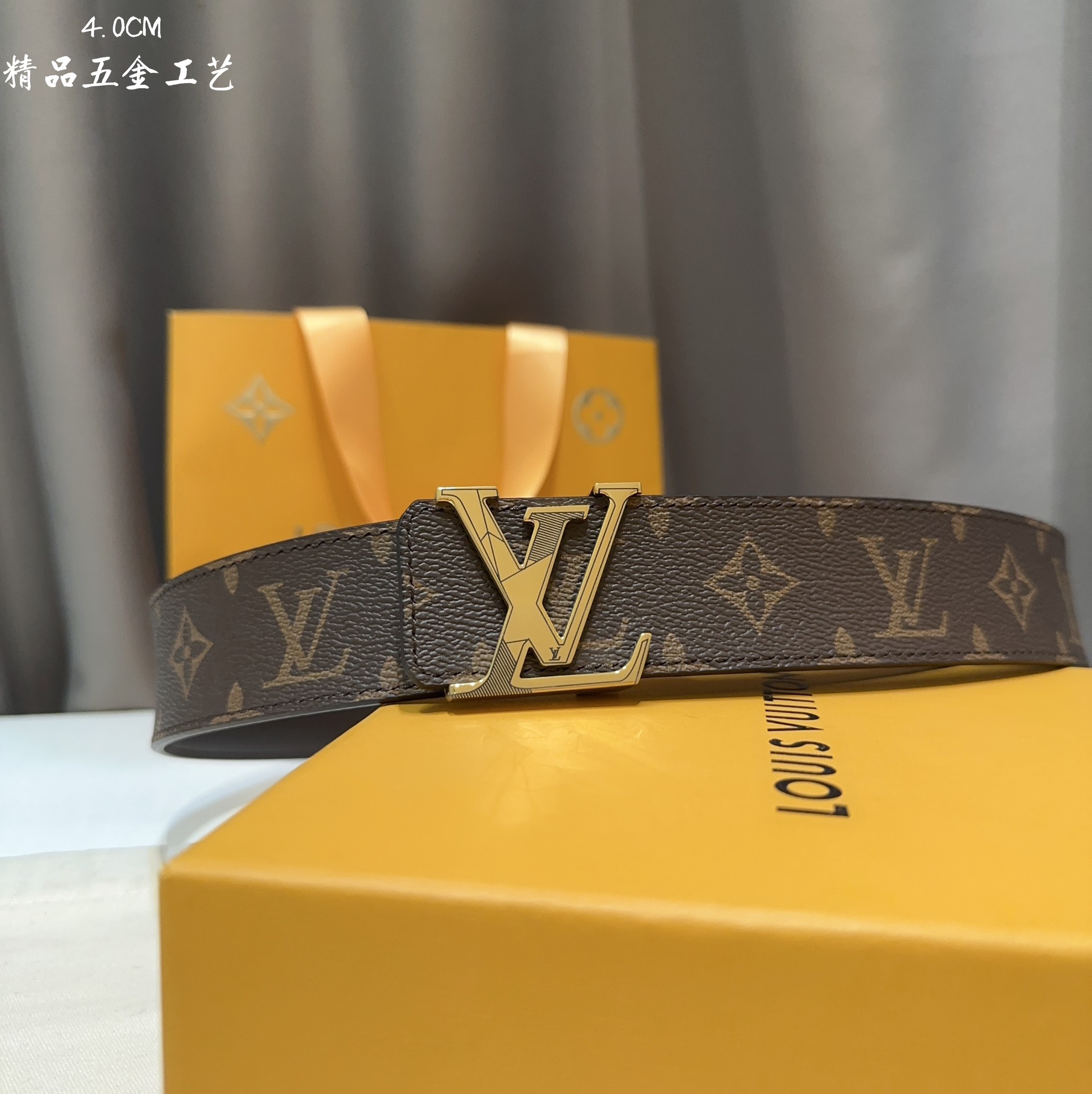 同步LV路易男士宽度4.0CM简单大