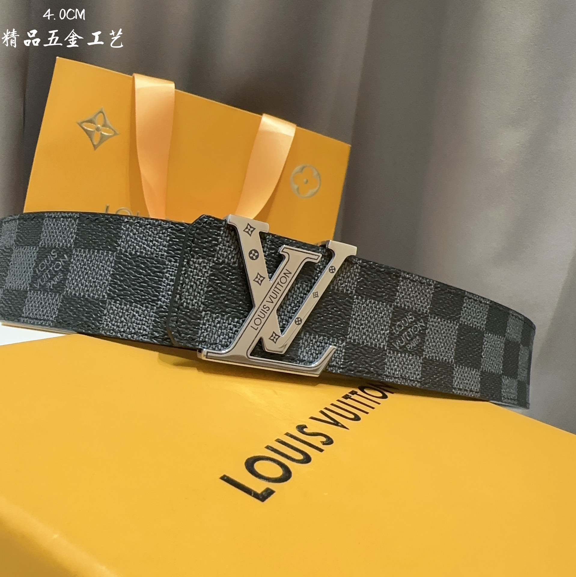 同步LV路易男士宽度4.0CM简单大