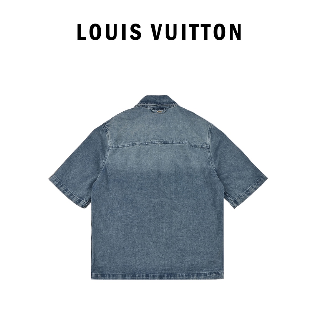 Louis Vuitton路易威登压纹老花牛仔夹克外套
