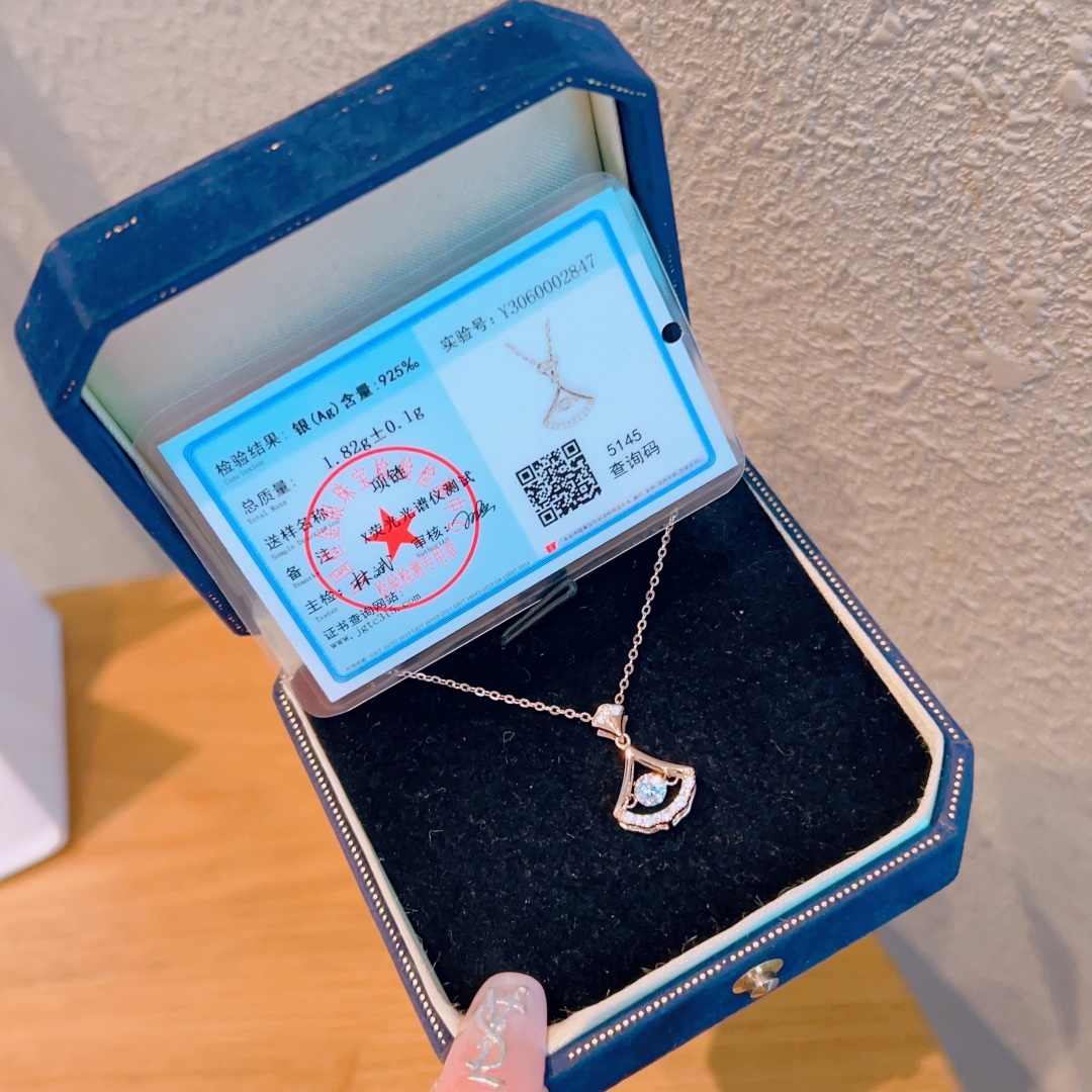 ユニーク925シルバーネックレスゴールド 婚約