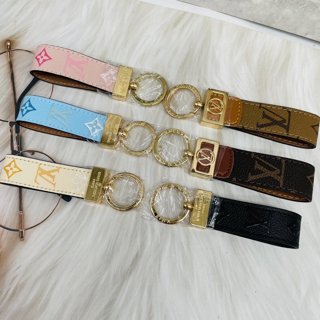 Close-up of a keychain, showcasing texture and color.