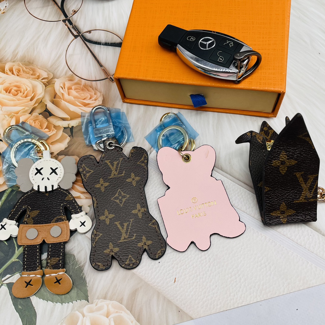 Yellow Tiger keychain back view