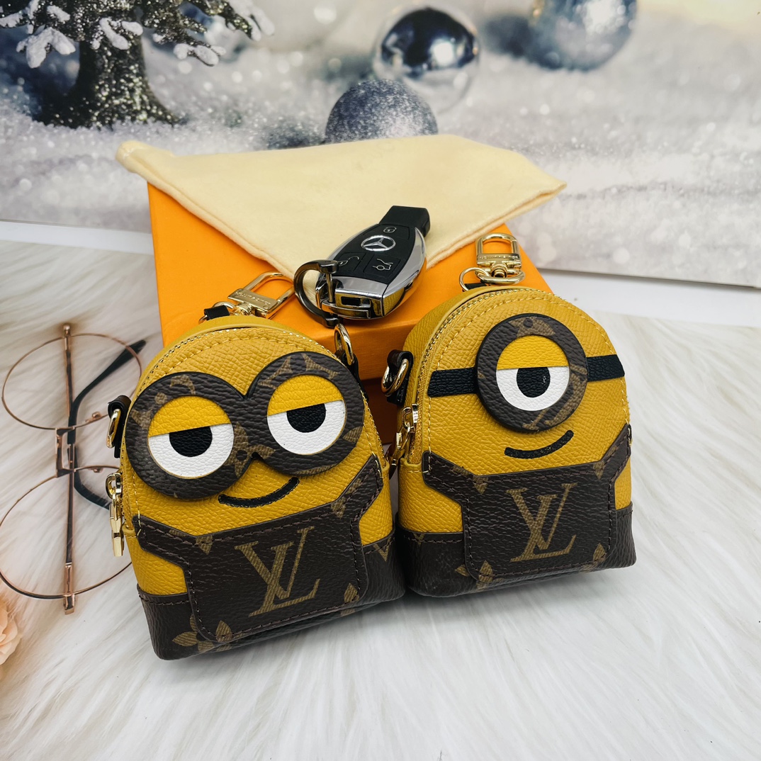 Mini yellow person handbag front view