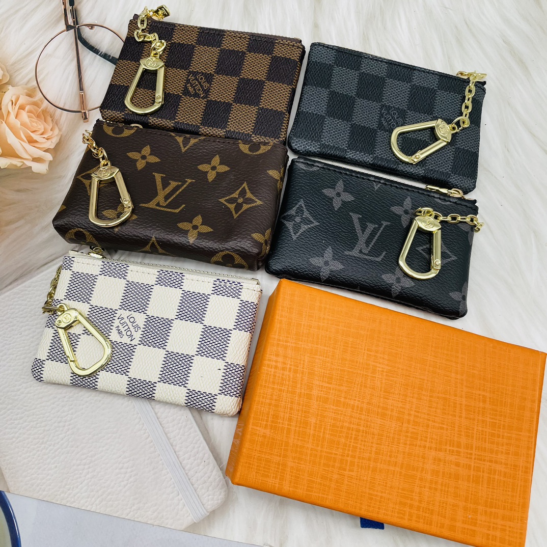 Leather card holder front view