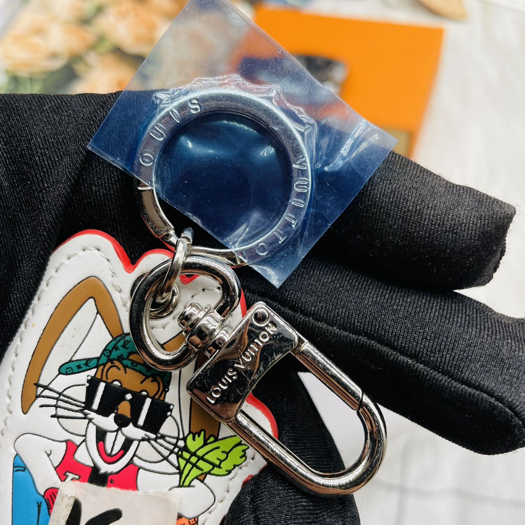 Rabbit keychain side view