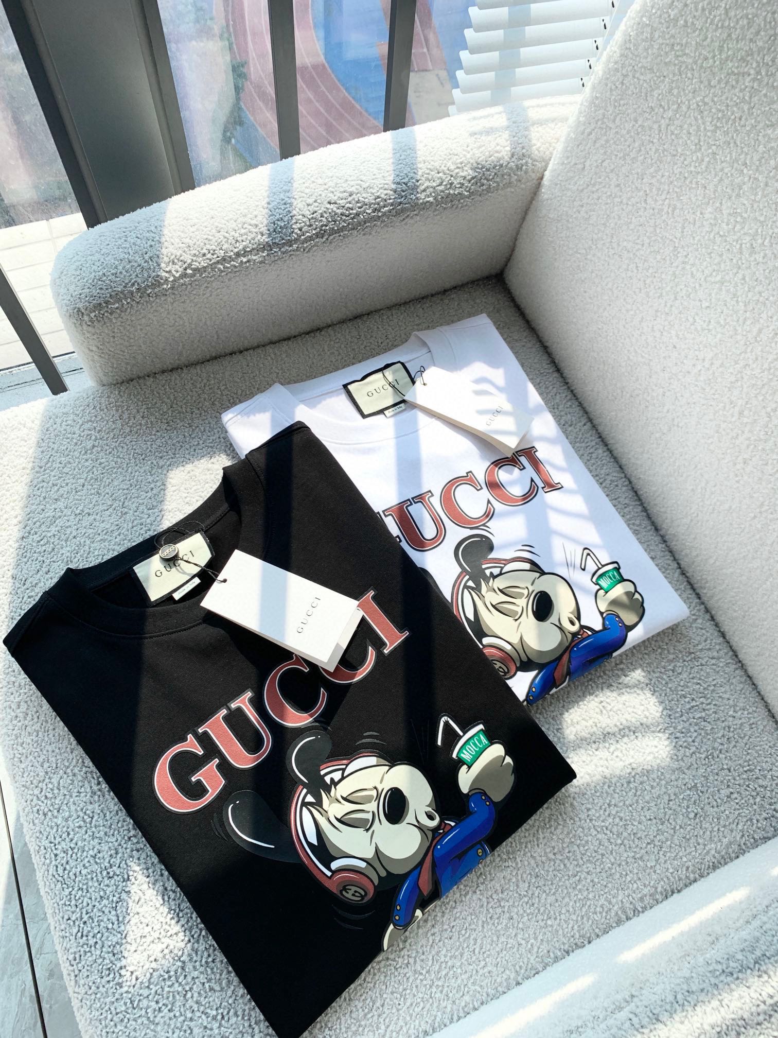 Counter Quality
 Gucci Clothing T-Shirt Unisex Cotton Spring/Summer Collection Short Sleeve