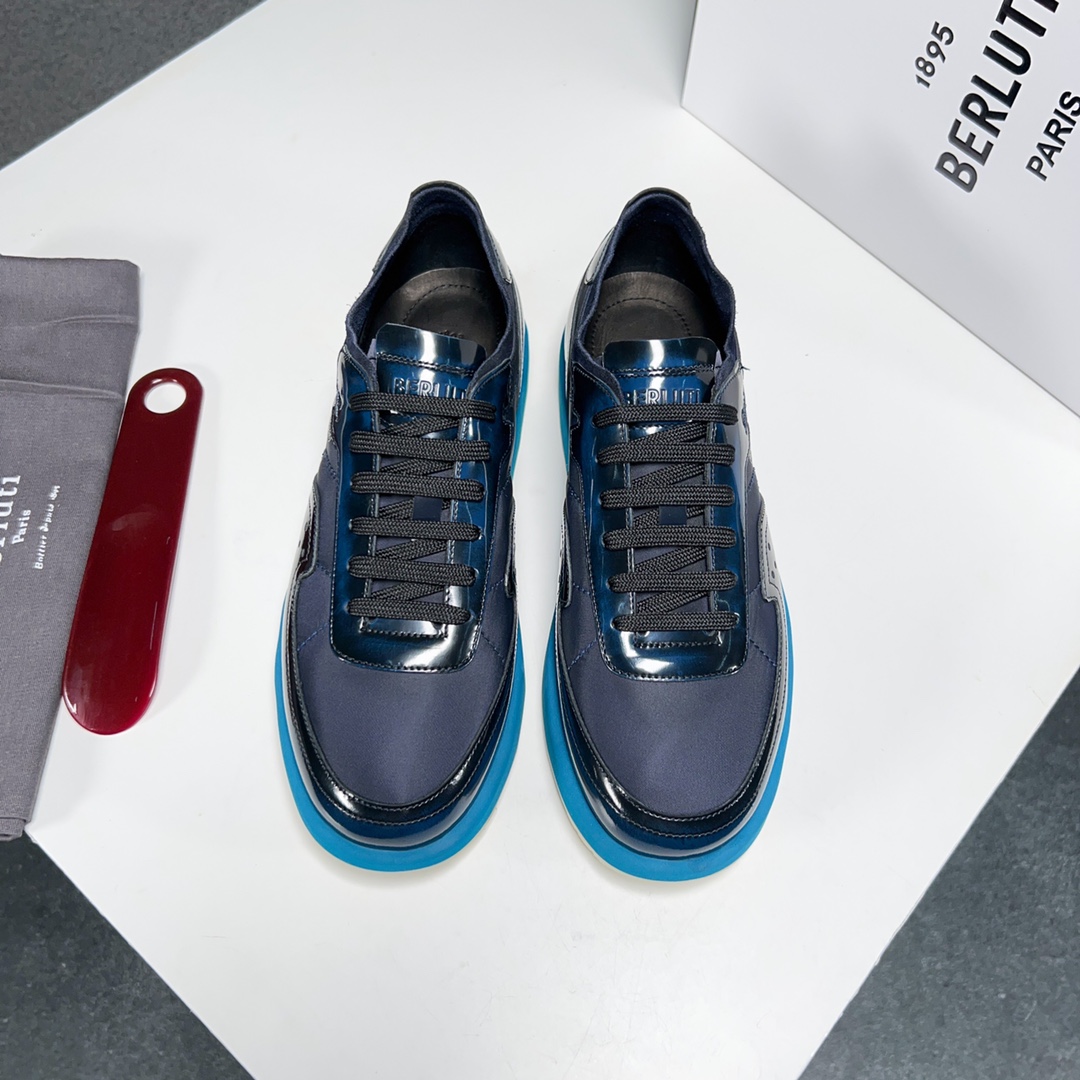 Berlut* Nuevos productos de primavera/verano de Bruti Deportivas ligeras Track de ante y nailon Prec