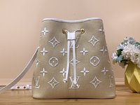 Louis Vuitton Handbags Bucket Bags Shop Designer
 Apricot Color Embroidery Cotton Raffia Weave Summer Collection Beach m22852