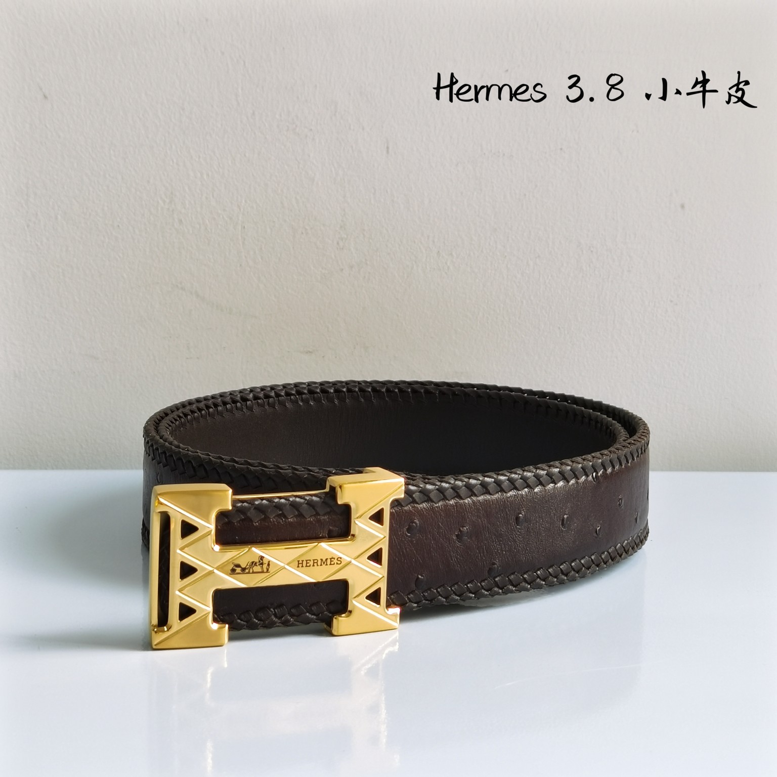 纯手工！编织小牛皮！Hermes进口