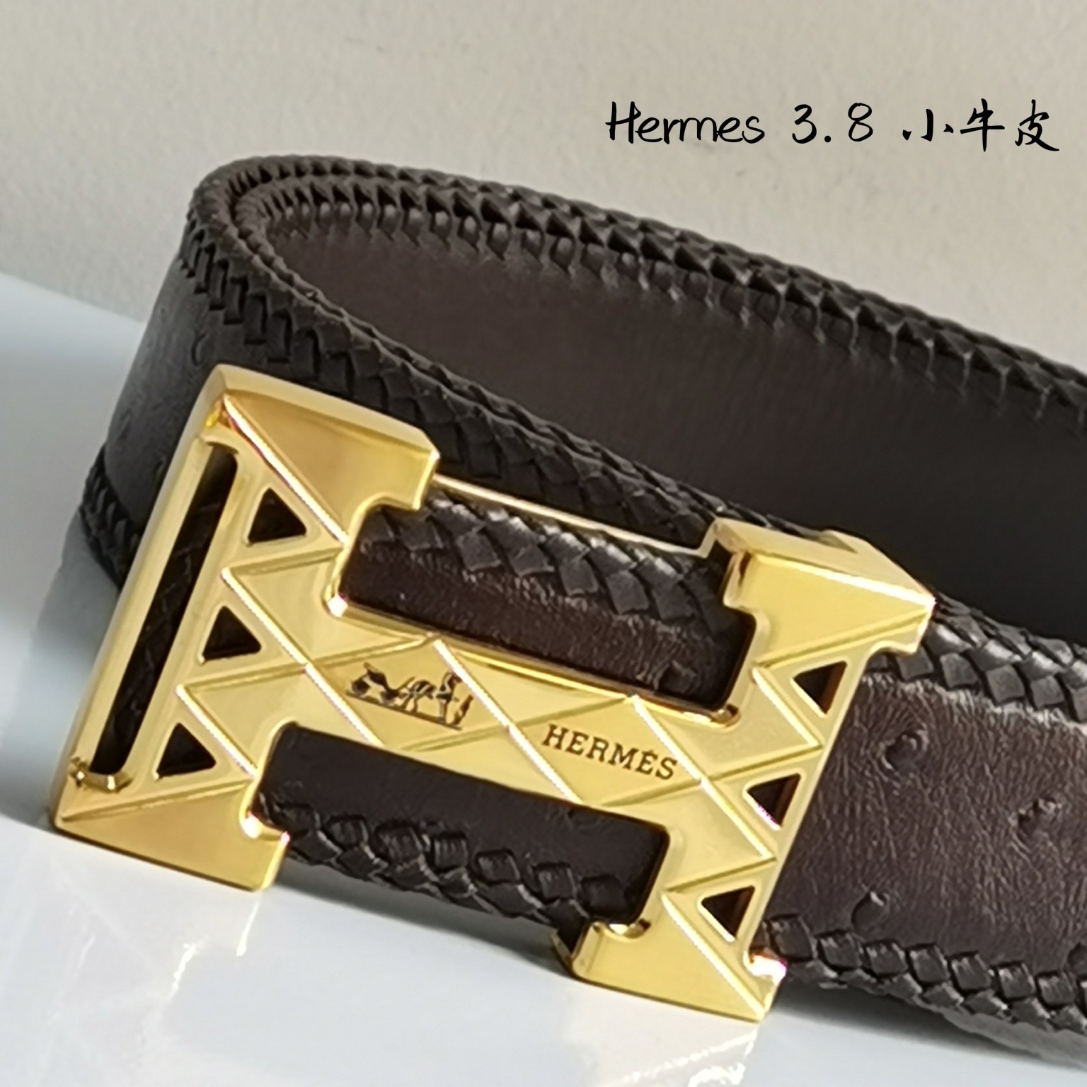 纯手工！编织小牛皮！Hermes进口