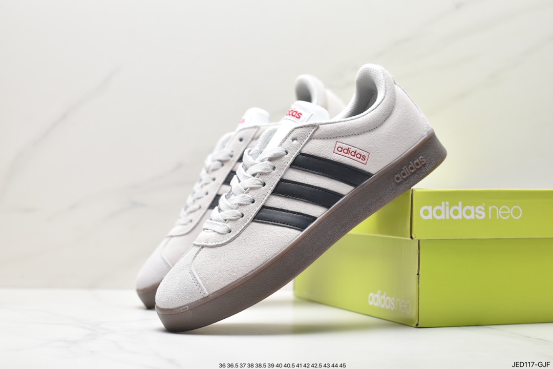 Adidas VL Court 2.0NEO series new leather non-slip lightweight casual sneakers HQ1802