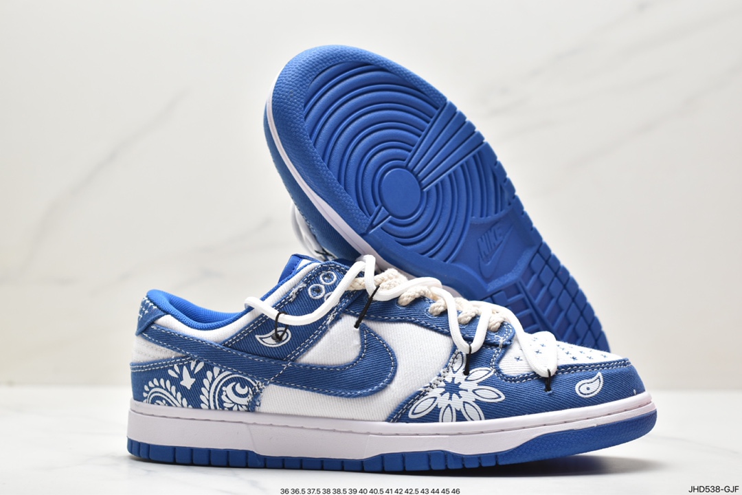 190 Nike SB Dunk Retro Low”Industrial Blue Sashiko”扣篮板鞋“丹宁牛仔蓝白刺子绣 DV0834-101