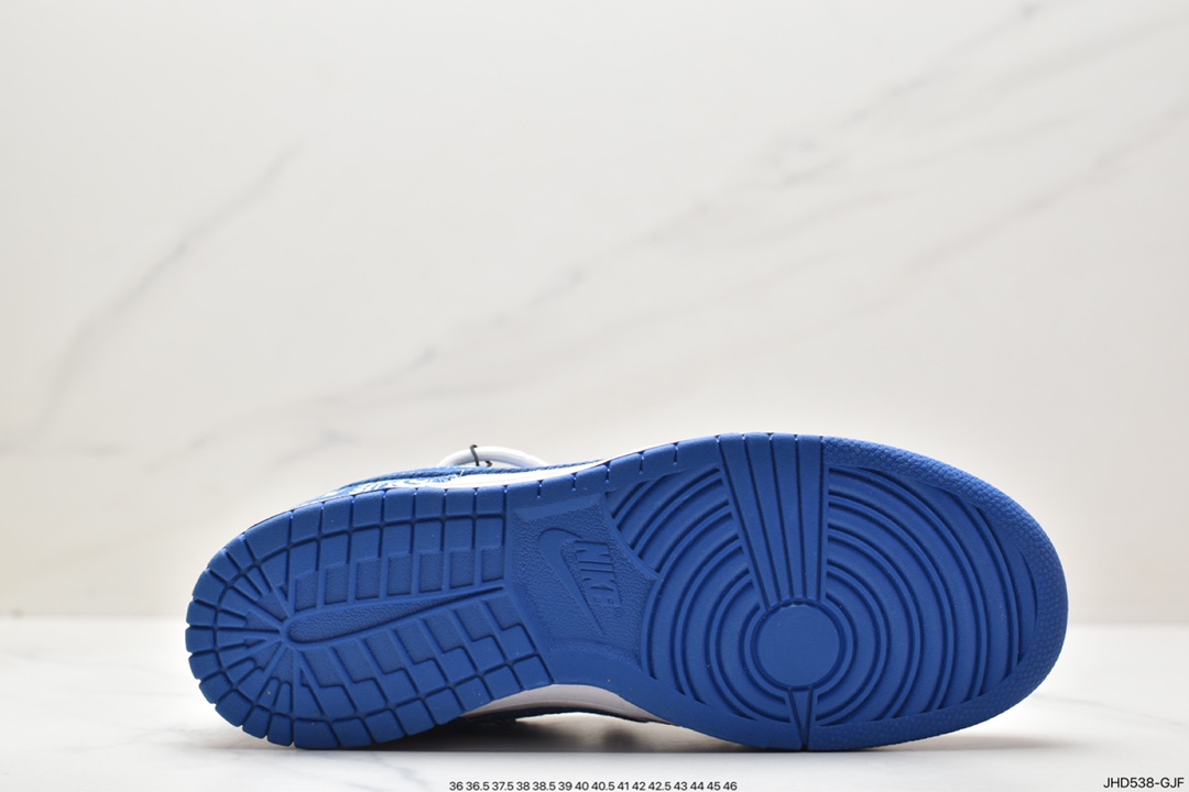 190 Nike SB Dunk Retro Low”Industrial Blue Sashiko”扣篮板鞋“丹宁牛仔蓝白刺子绣 DV0834-101