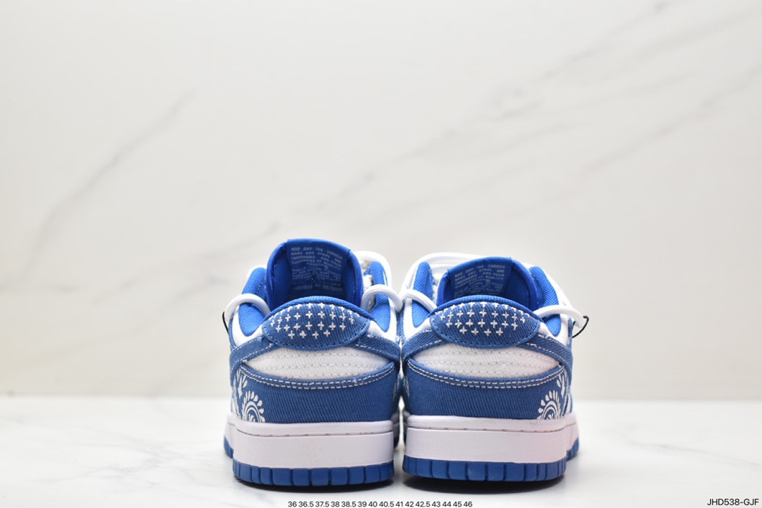 190 Nike SB Dunk Retro Low”Industrial Blue Sashiko”扣篮板鞋“丹宁牛仔蓝白刺子绣 DV0834-101