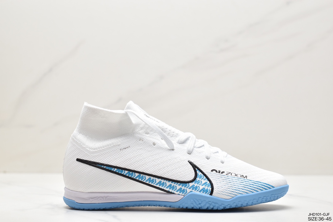 耐克, Zoom Air, Zoom, Nike Zoom Superfly 9Academy IC, NIKE, DJ5627-146 - 耐克 Nike Zoom Superfly 9Academy IC 减震防滑耐磨 足球鞋 蓝白色 DJ5627-146