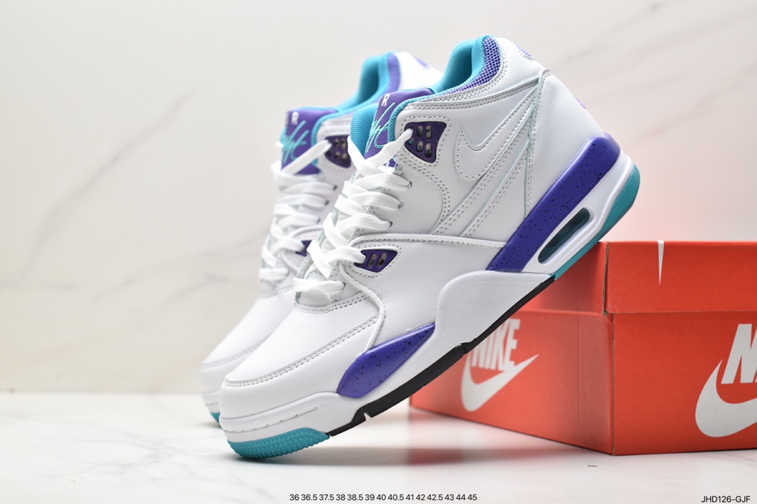 190 耐克Nike Air Flight 89”White/Purple”飞行兄弟89系列中帮复古休闲运动文化篮球 306252-113