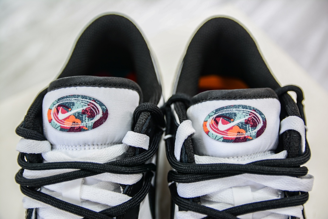 240 R Nike Dunk 三勾解构抽绳绑带 黑白熊猫 FD4623-132