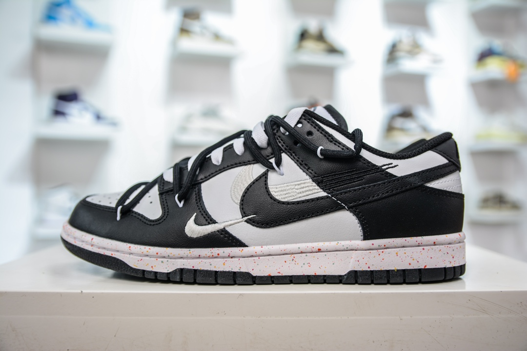 240 R Nike Dunk 三勾解构抽绳绑带 黑白熊猫 FD4623-132