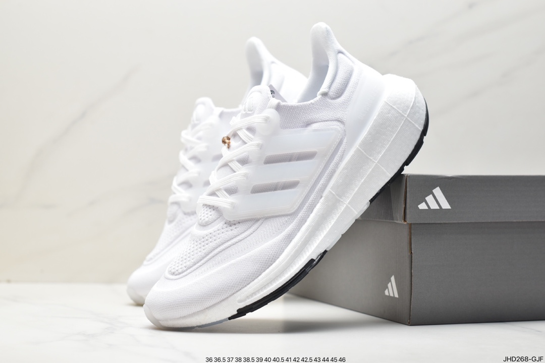 阿迪达斯, 跑步鞋, Ultraboost, GY9350, Boost, adidas Ultraboost Light, Adidas - 阿迪达斯 Adidas Ultraboost Light 防滑耐磨轻便 低帮 休闲运动跑步鞋 女款 白黑 GY9350