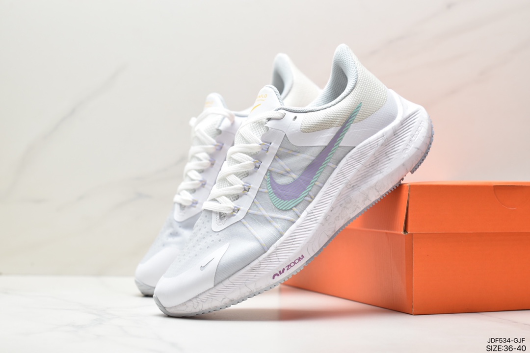 125 耐克Nike Zoom WINFLO 8代缓震大底飞线贾卡轻质透气休闲运动跑步鞋“登月温弗洛8代” CW3419-008