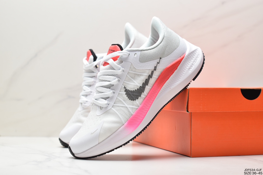 125 耐克Nike Zoom WINFLO 8代缓震大底飞线贾卡轻质透气休闲运动跑步鞋“登月温弗洛8代” CW3419-008